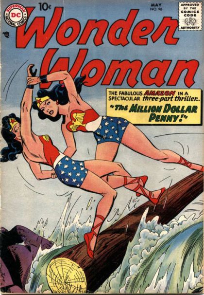 Wonder Woman Vol 1 98 The Million Dollar Penny DC Comics May 1958